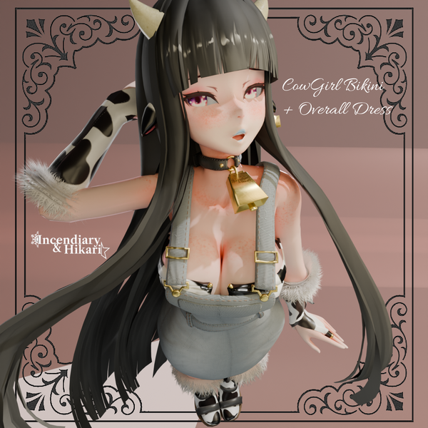 Cowgirl Bikini + overall dress outfit