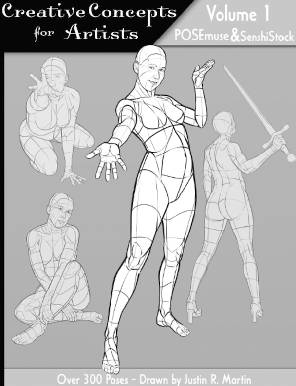  Poses for Artists Volume 2 - Standing Poses: An