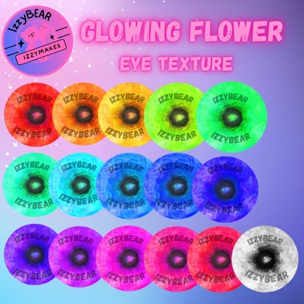 Eye Texture - Glowing Flower