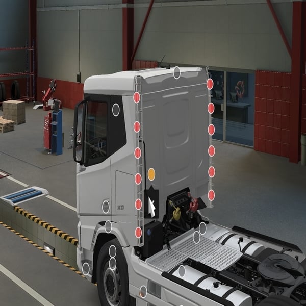 [side deflector tuning part] DAF XD Dutch ledder by WC007 D3SIGN