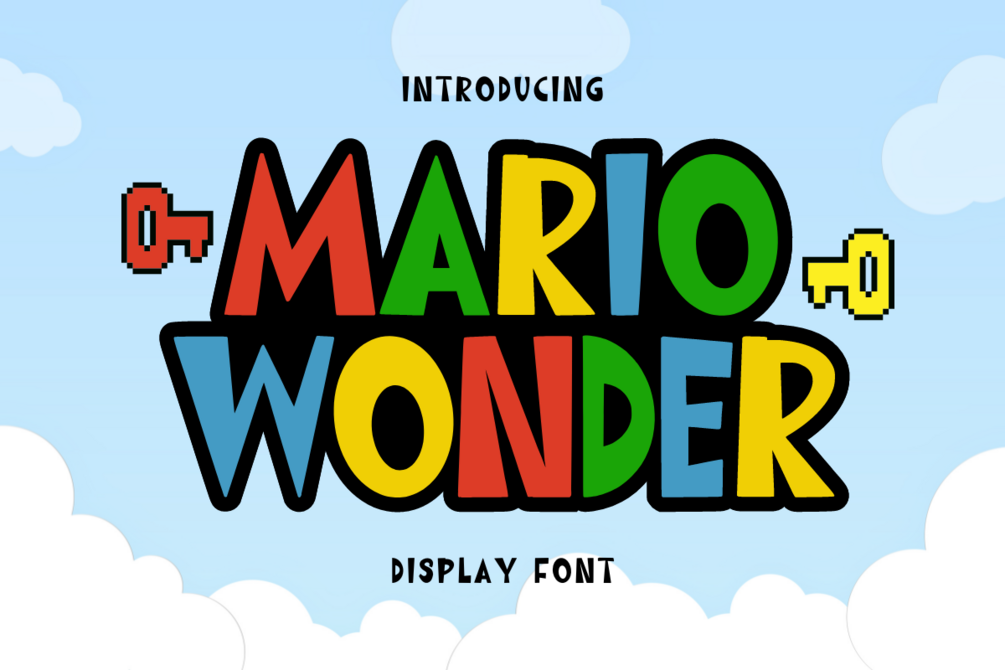 Mario Wonder - Display Font