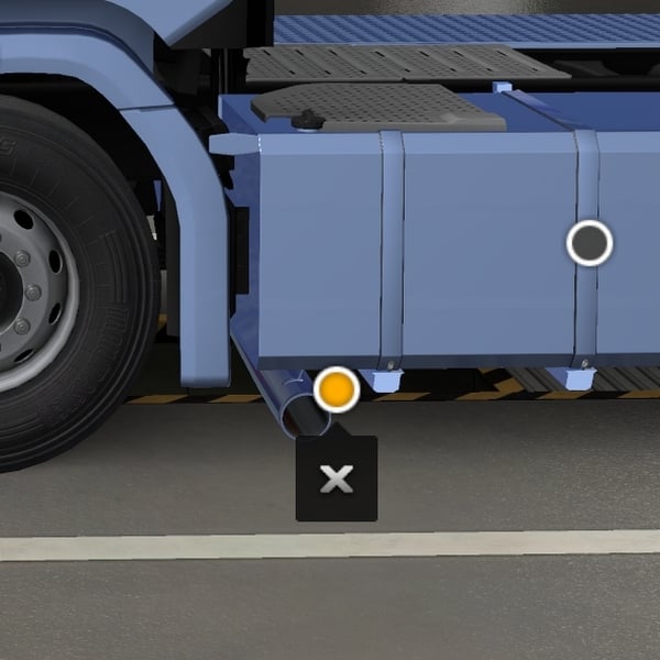[left exhaust tuning part] Scania NG Dutch side pipe by WC007 D3SIGN