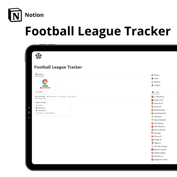 Football League Tracker