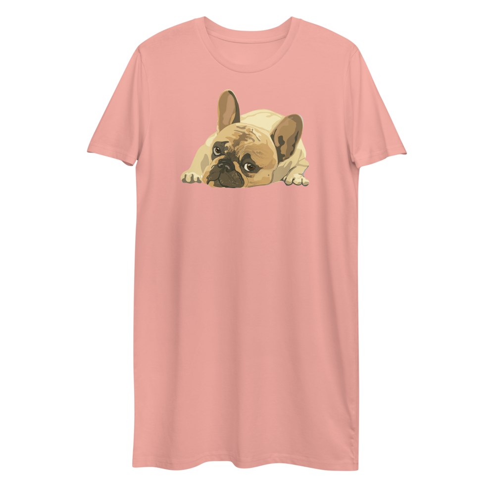 Organic Cotton Printed Dogs Top And Pant Set Beige Mix And Brown