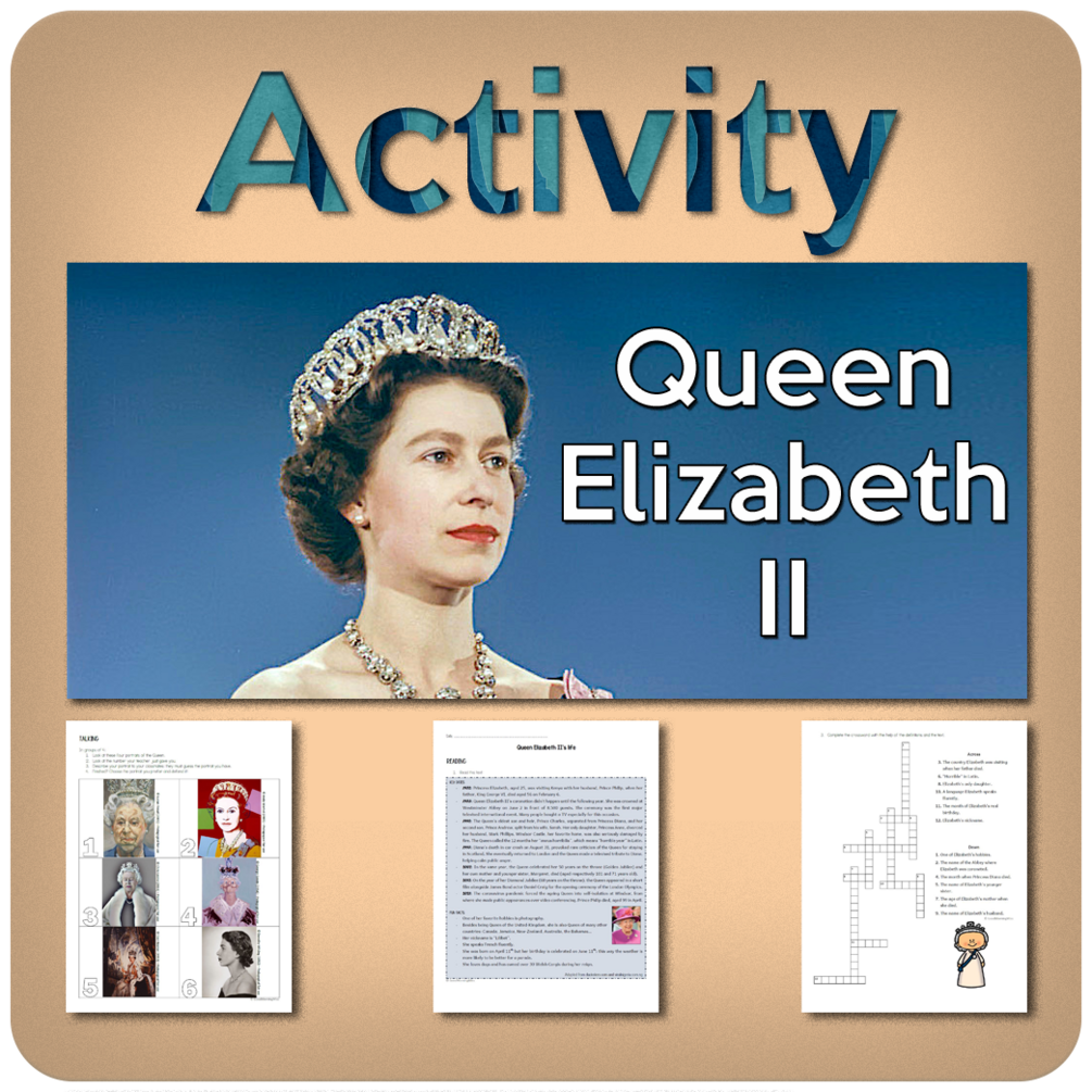 QUEEN ELIZABETH II'S LIFE - An Activity For ESL Learners!