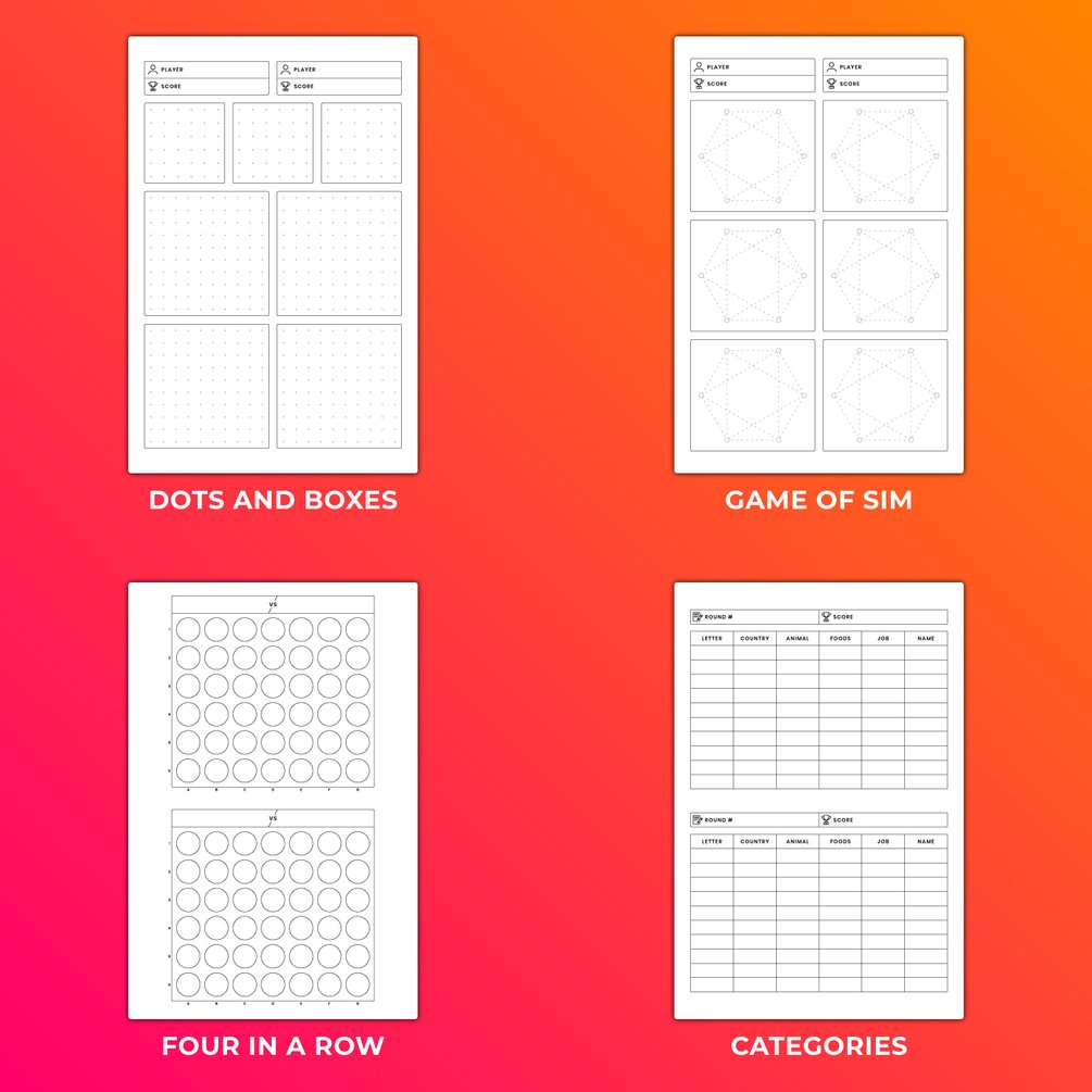 Tic Tac Toe Game Book KDP Interior