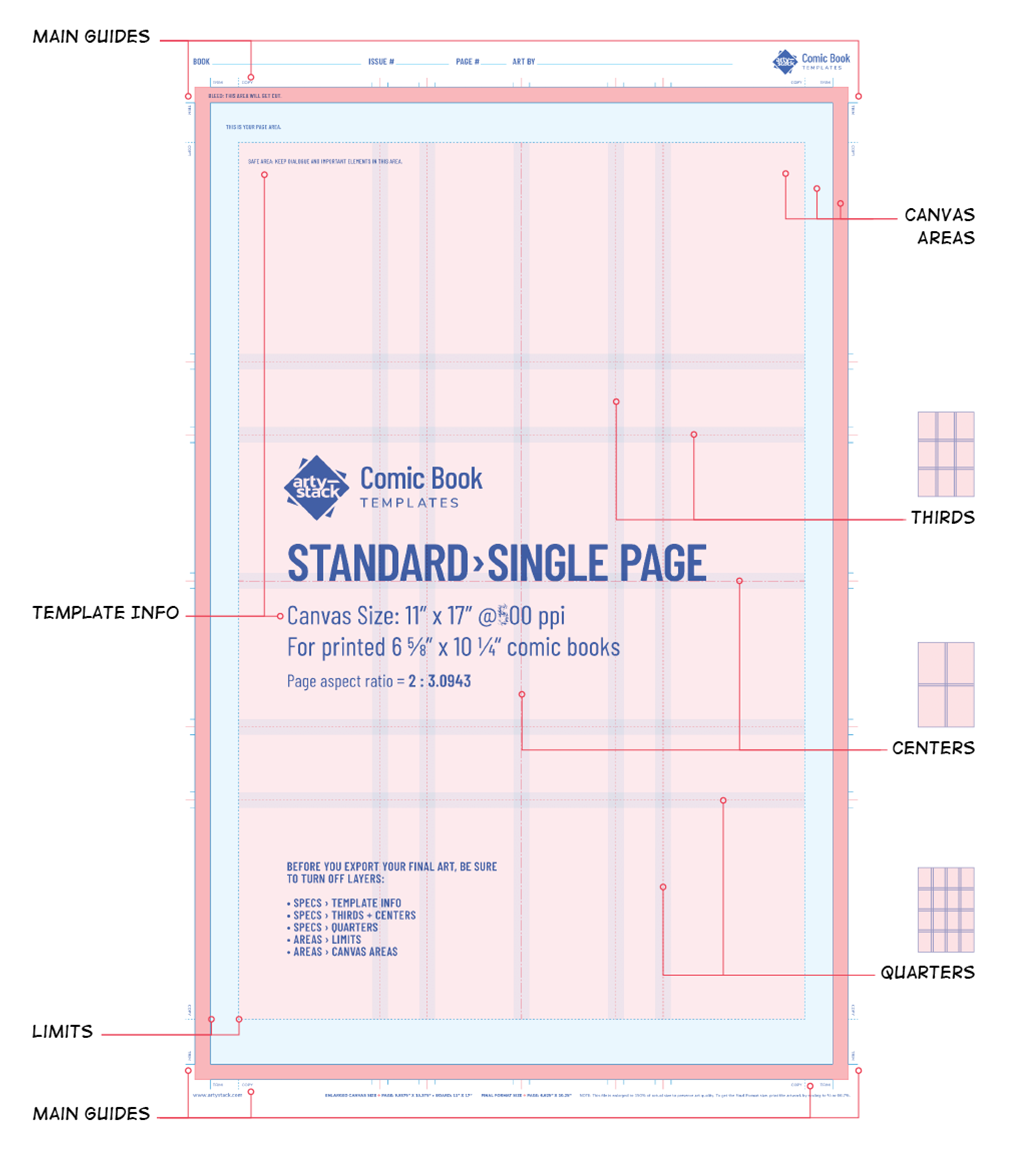 Comic Book Templates for Procreate