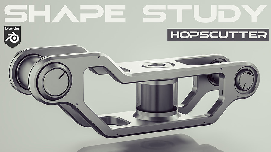 Hard Surface Shape Study in Blender Blender Bros