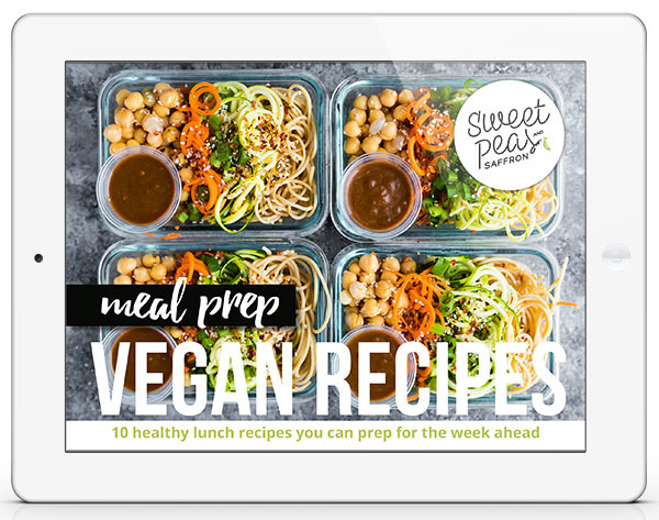 Cold Sesame Noodle Meal Prep Bowls (Vegan) - Sweet Peas and Saffron