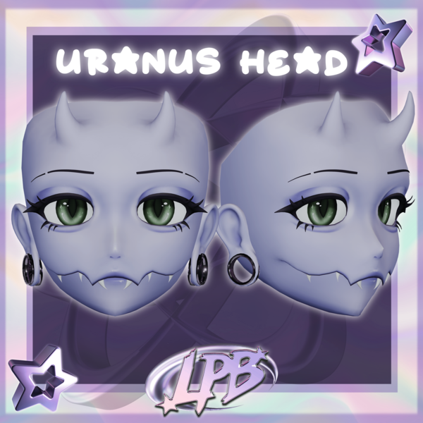 Uranus Head for VRChat/Vtubing (UE blendshapes)