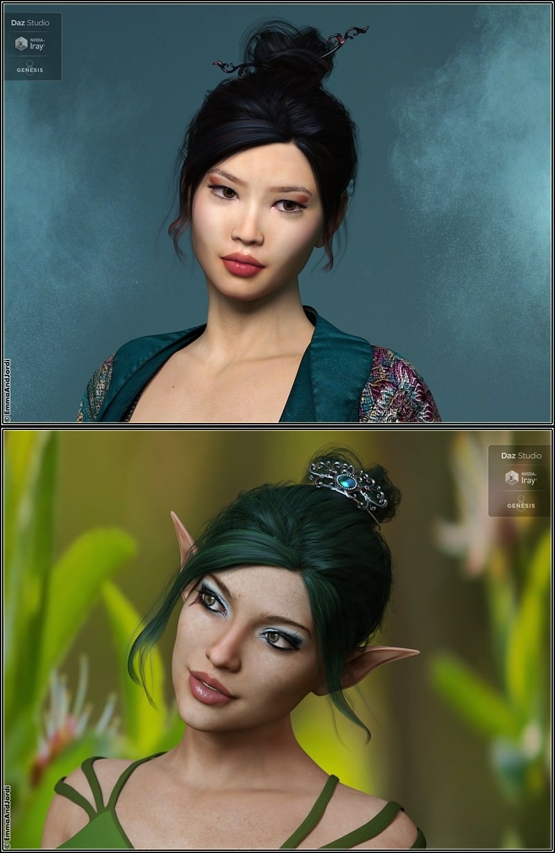 Kavindra Hair For Genesis 8 Female(s)