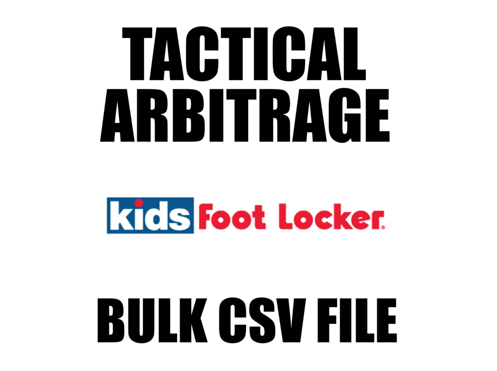 Kids Foot Locker TA Bulk Csv File