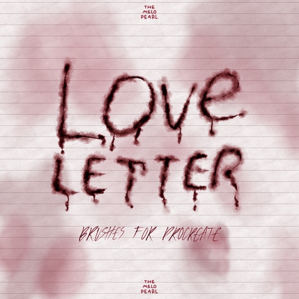 TML | Love letter (Halloween edition) | Brushes for Procreate by The Melo Pearl