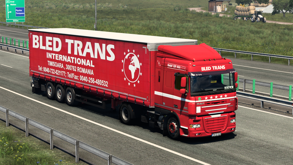 BLED TRANS combo skin for Kogel cargo & Daf xf 105 (space cab) . ETS2 by ANGYALFOLDI