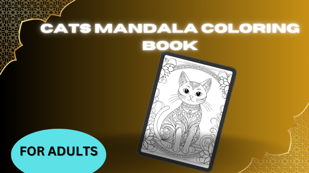 Cats mandala Coloring Book