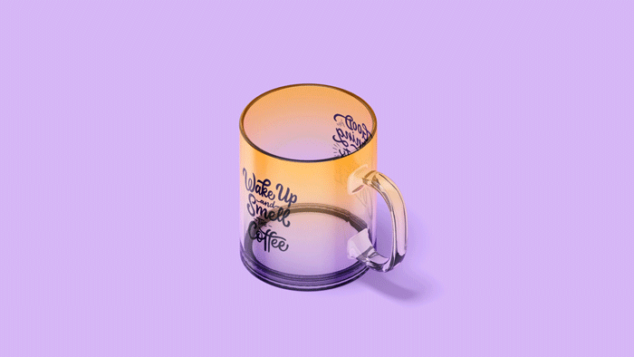 Download Freebie Glass Mug Animated Mockup
