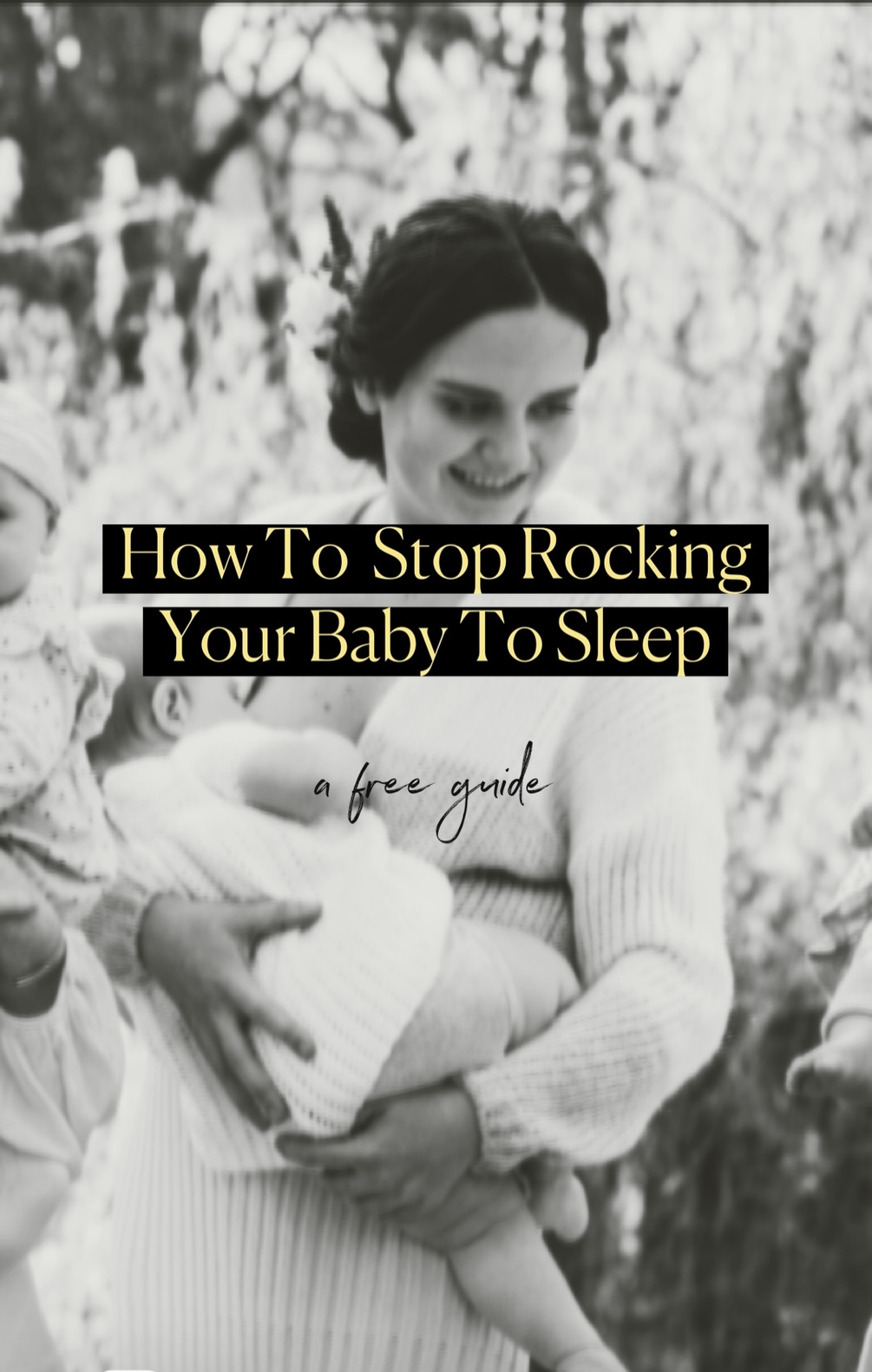 A free guide for breastfeeding mamas on how to stop rocking your baby