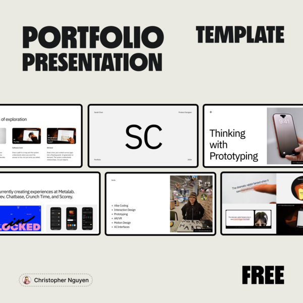 Portfolio Presentation Playbook [FREE]