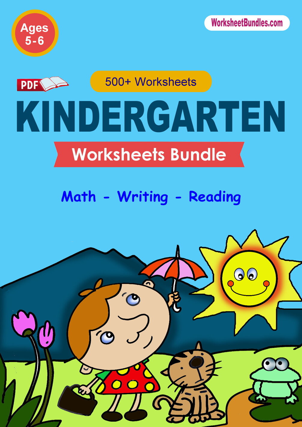 Kindergarten PDF Book with 500 Worksheets