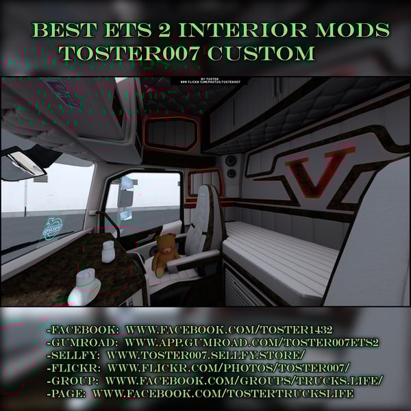 Interior Volvo FH4 Holland ETS 2 #2 by Toster007