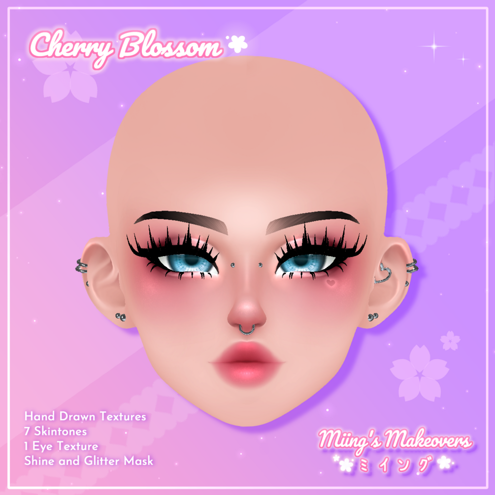 ♡ Celena Cherry Blossom Face Texture Pack ♡