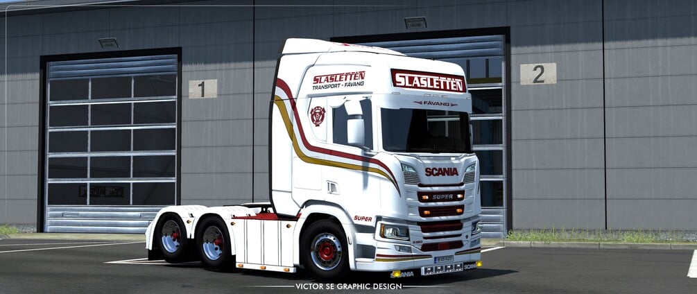 Slasletten Transport Scania R 2016 Skin by VictorSE Graphic Design