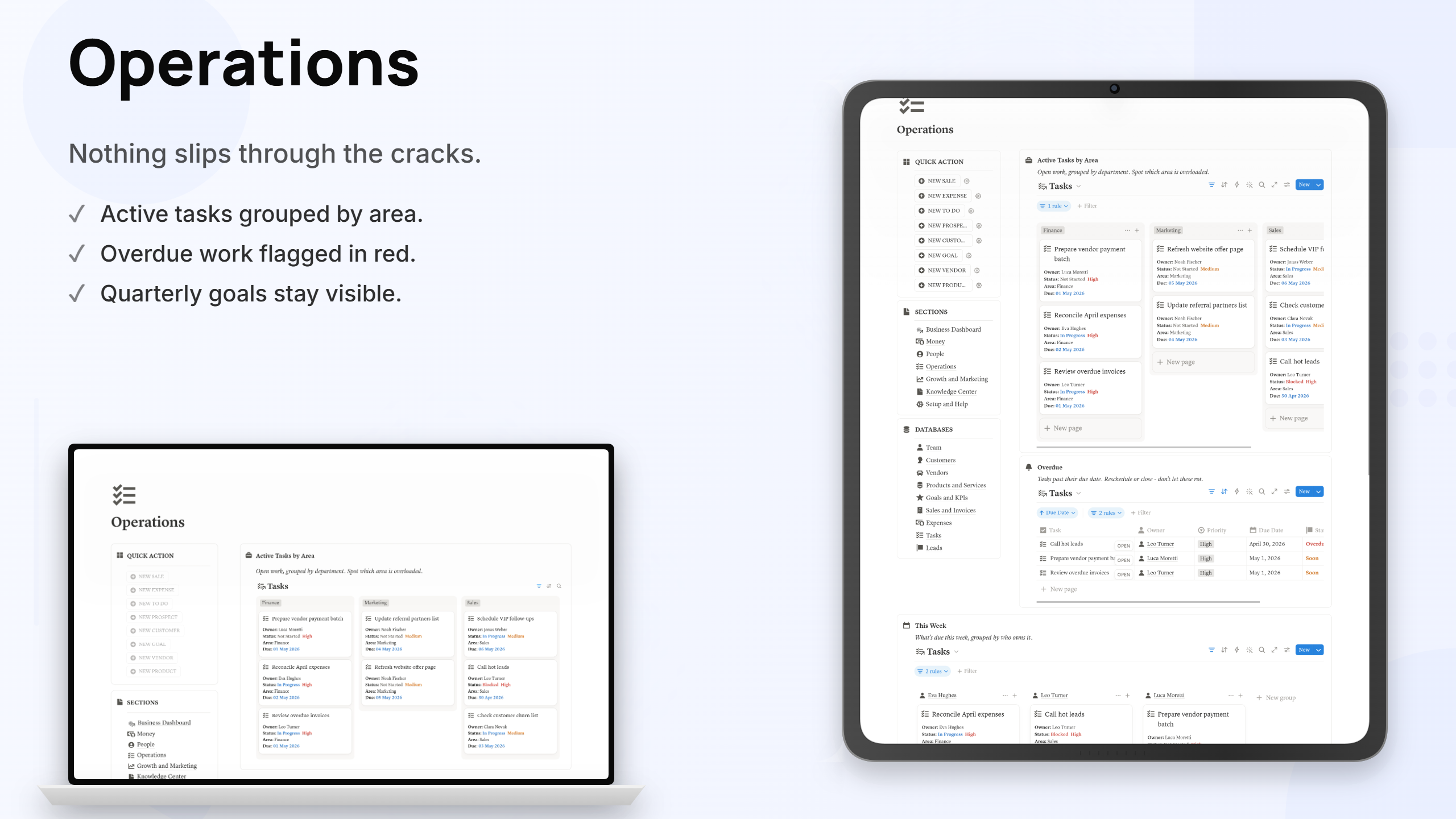 Small Business Notion Template | All-in-One CRM, Sales, Expense & Dashboard System - view 2