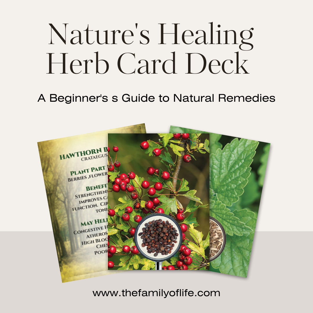 Nature's Healing Herb Card Deck A Beginner's Guide to Natural Remedies