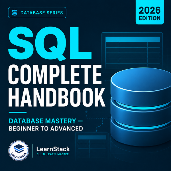 SQL Complete Handbook 2026 — Beginner to Advanced Database Guide cover