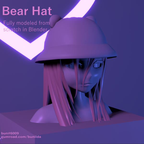 Bear Hat Asset For VRChat