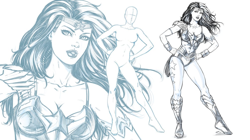 Drawing a Comic Book Character - Pose to Rendering, Robert Marzullo