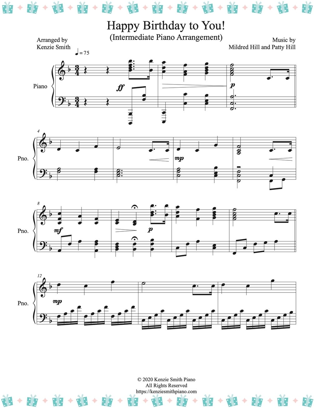 Kenzie Smith Hikaru Nara Sheet Music (Piano Solo) in F# Minor - Download  & Print - SKU: MN0186193