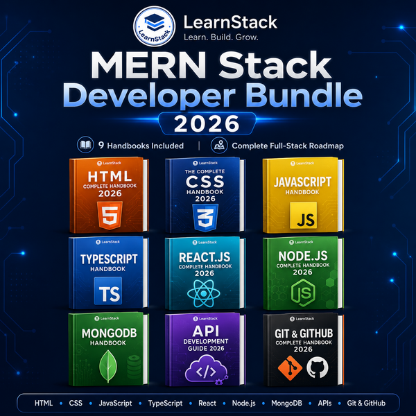 MERN Stack Developer Bundle 2026 — Complete Full-Stack Web Development Roadmap cover by LearnStack