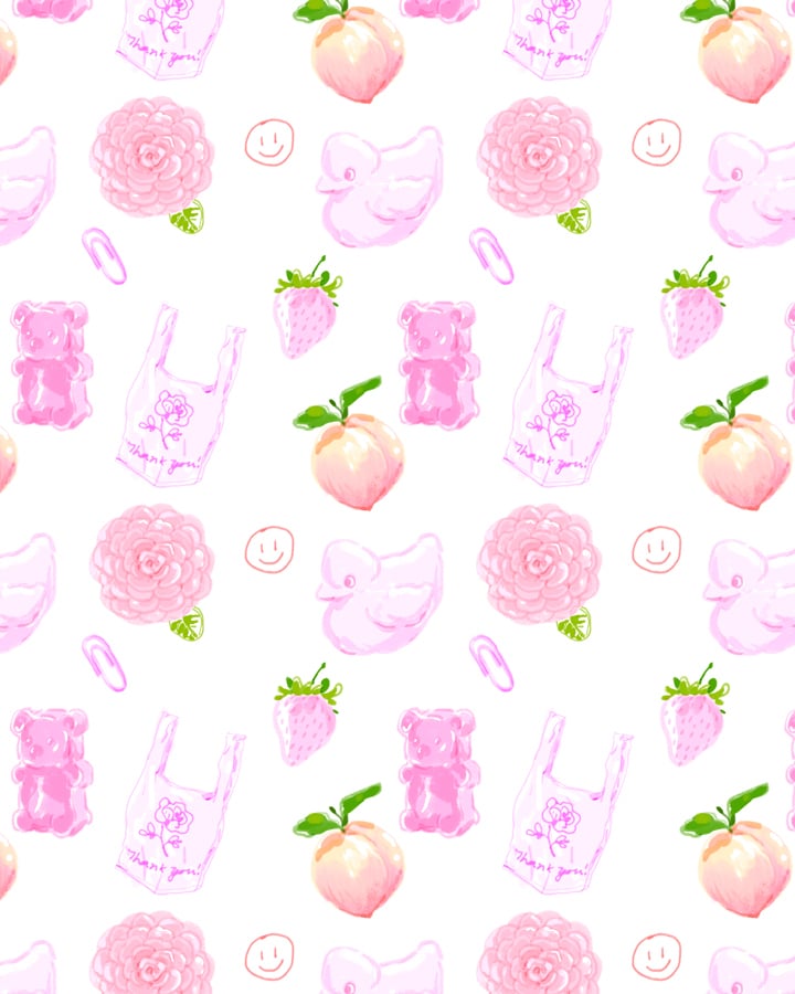 pink girly things background