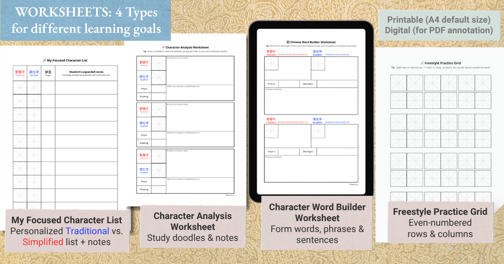 Top 1,000 Traditional vs. Simplified Chinese Character Chart - Study ...