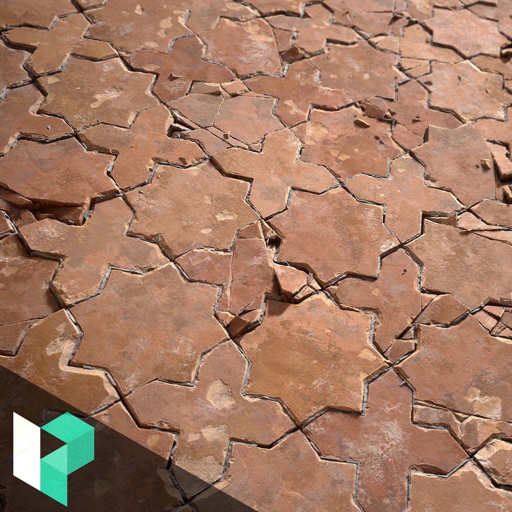 Broken Terracotta Tiles