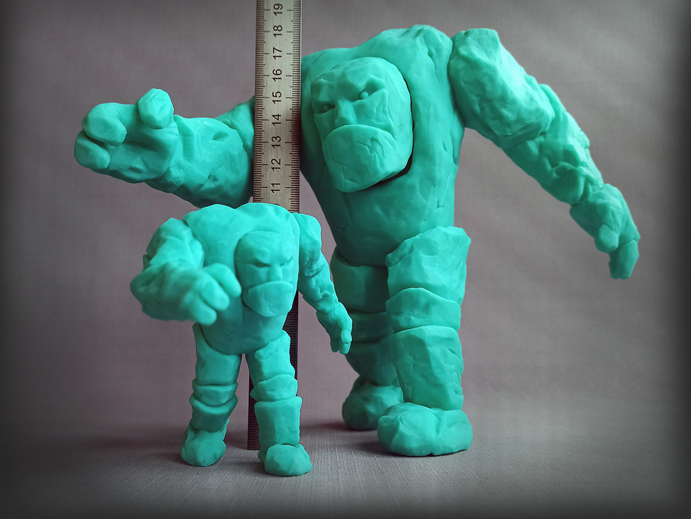 Stone Golem. 3d printable. Pre-Supported. LCD&FDM Stone Golem. 3d printable. Pre-Supported. LCD&FDM