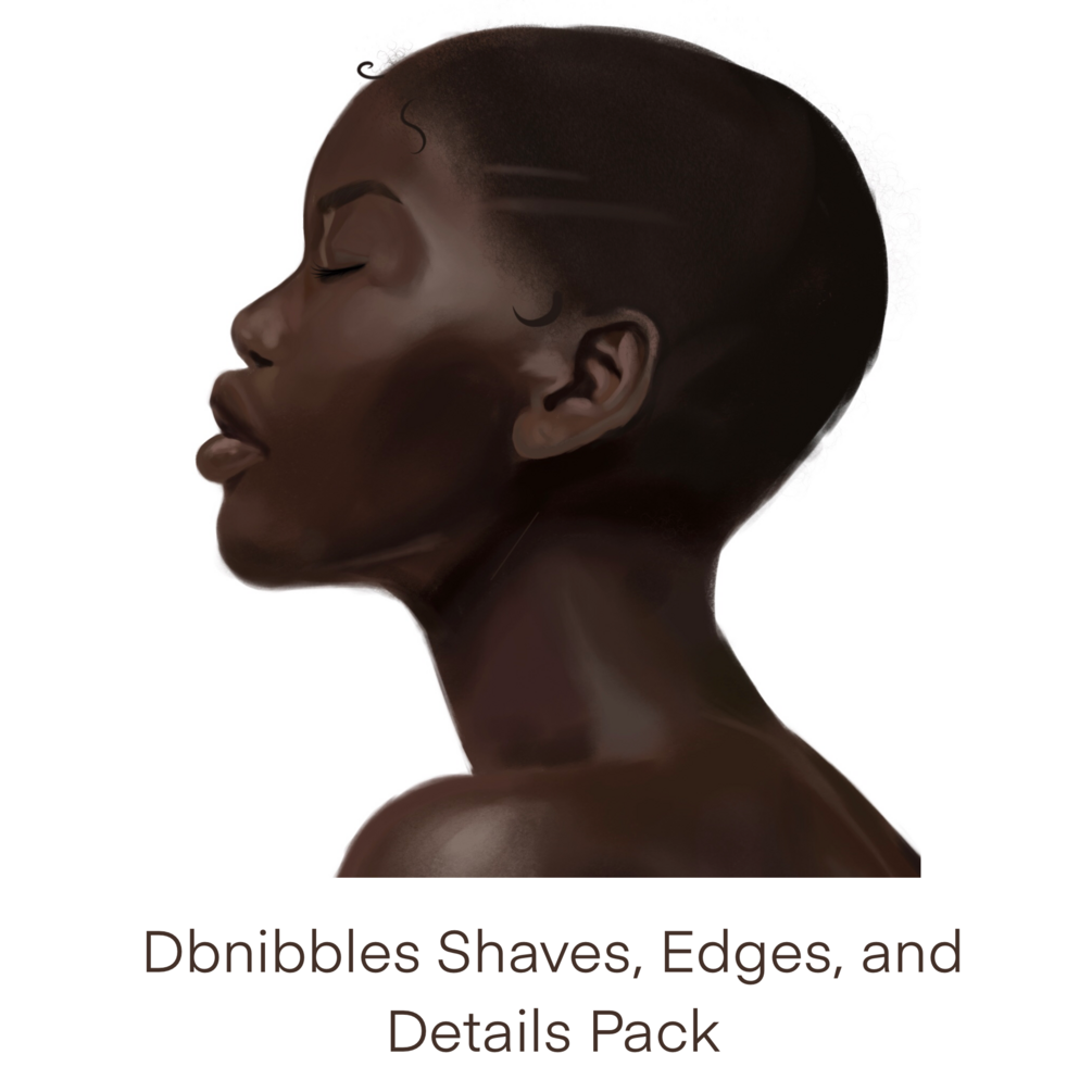 Dbnibbles’ Shaves, Edges and Details Brush Pack (Procreate) by Dbnibbles Art