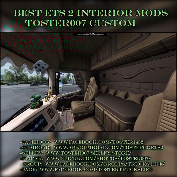 Interior Scania S/R Next Gen Animal ETS 2 #26 by Toster007