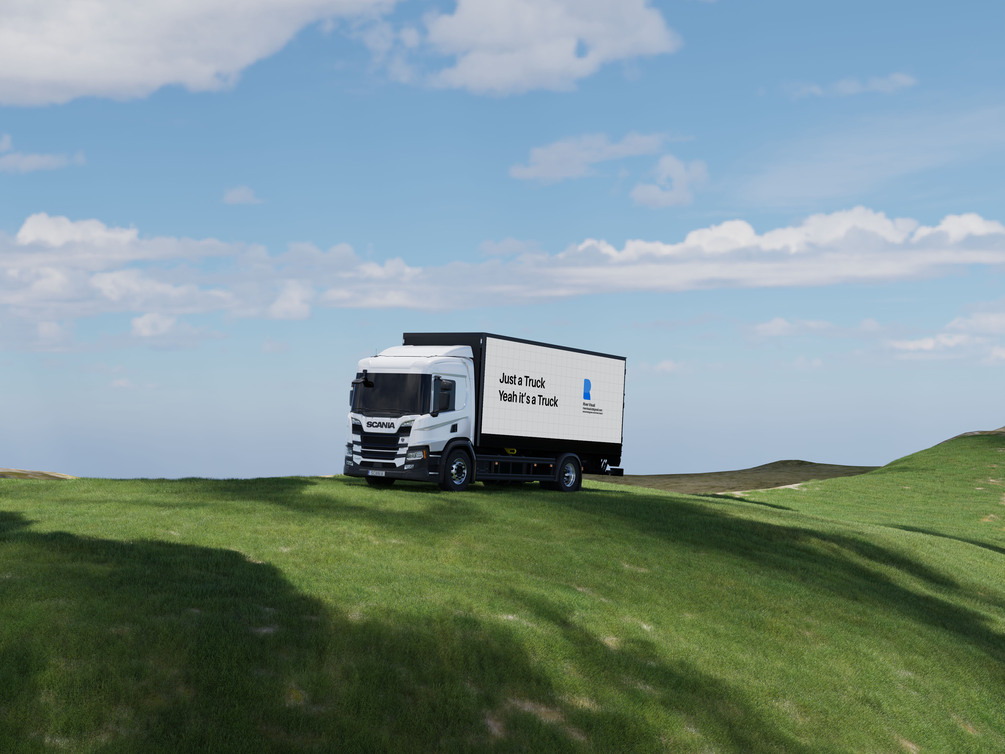 Truck in the Greenfield Mockup N1