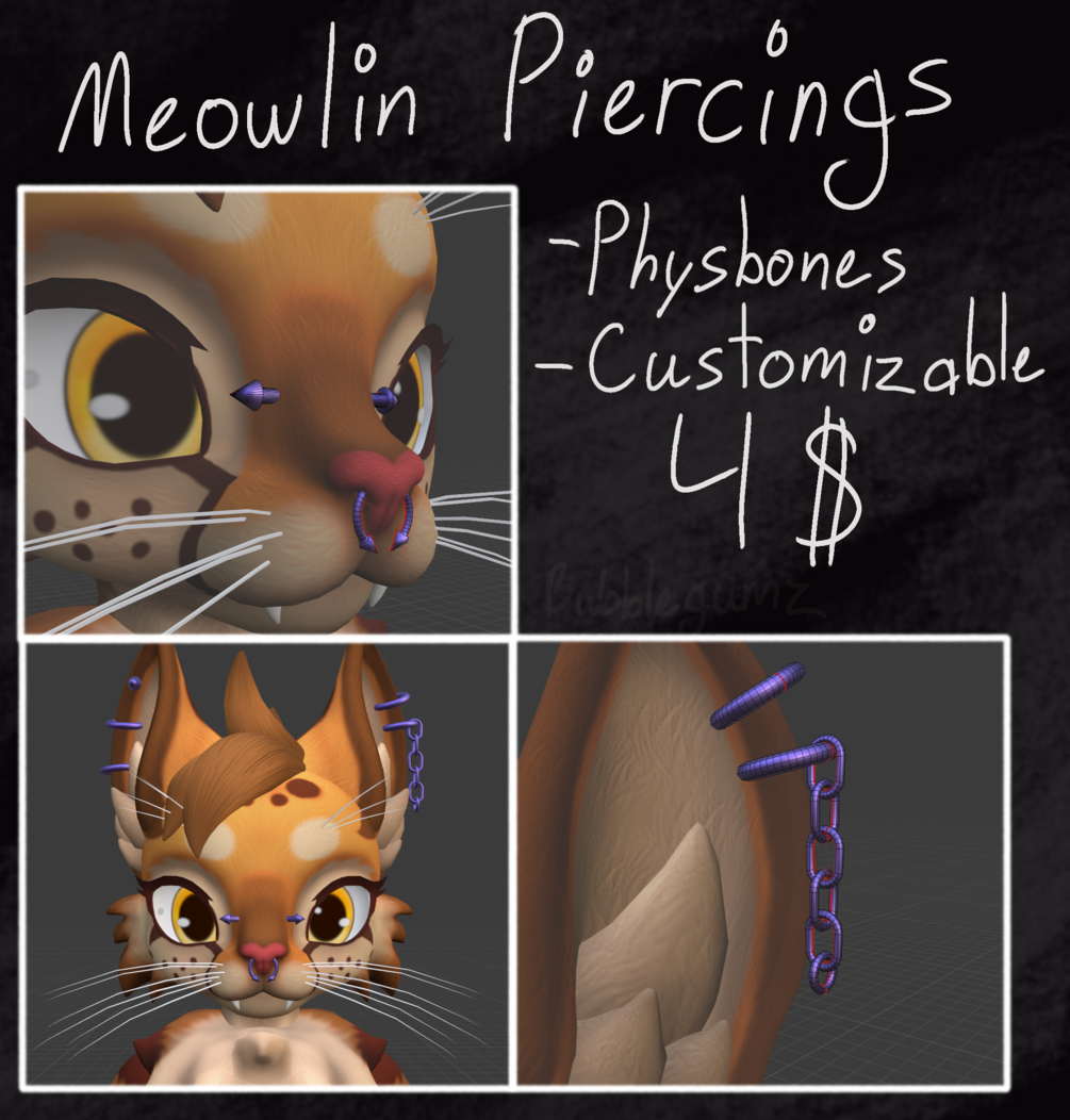 Meowlin Piercings