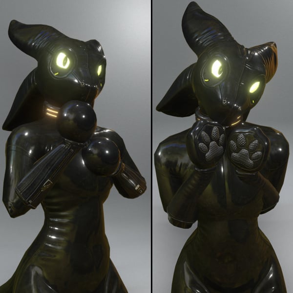 Nexa'Vali Bondage Mitts (Fist, Puppy & Inflated) (v4.0 only)