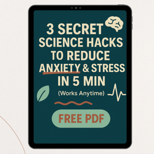3 Secret Science Hacks to Reduce Anxiety & Stress in 5 Min