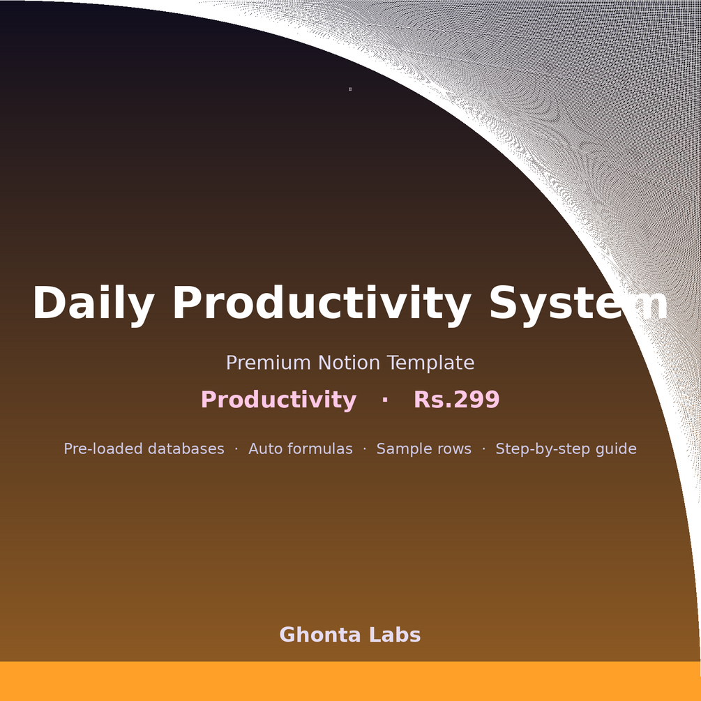 Daily Productivity System