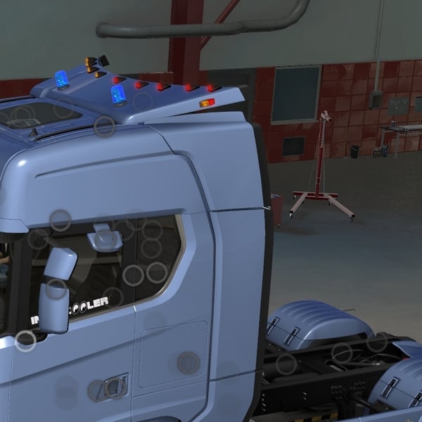 *[spoilers tuning part] Scania NG Cab lifted spoilers by WC007 D3SIGN