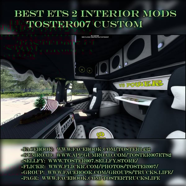 Interior Scania by RJL V8 POWER V8 ETS 2 #28 by Toster007
