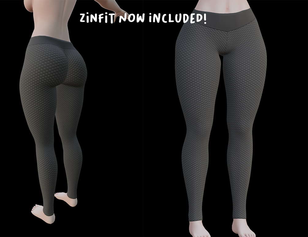 Yoga pants / Tiktok leggings for Toribase, Zinfit base, Pandabase and  Porybase (COMMERCIAL LICENSE)