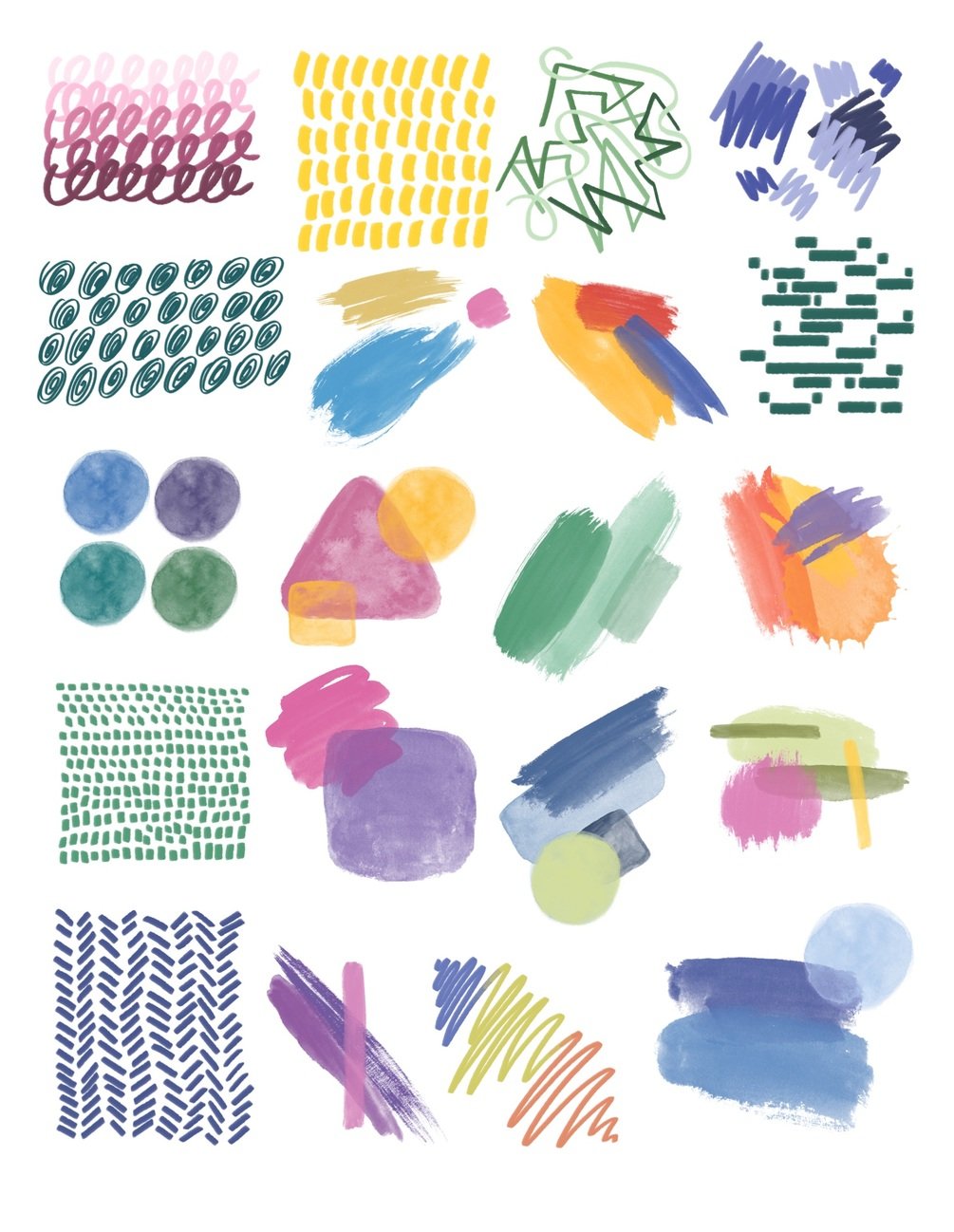 Abstract Elements GoodNotes Stickers