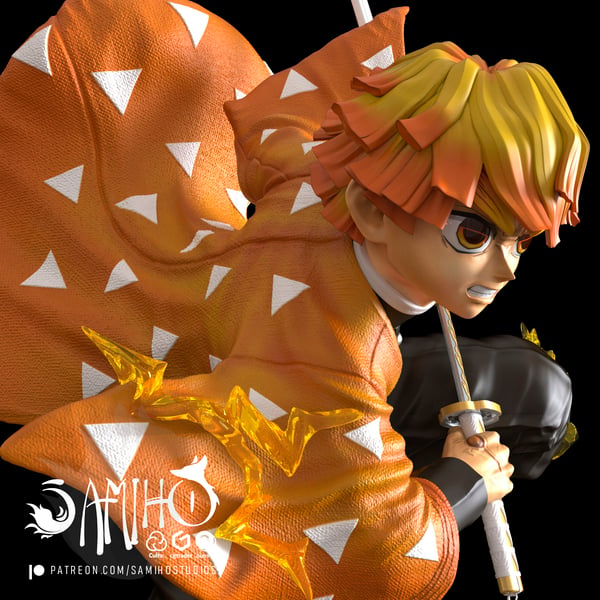 Samiho Studios - Agatsuma Zenitsu: STLs ready for printing