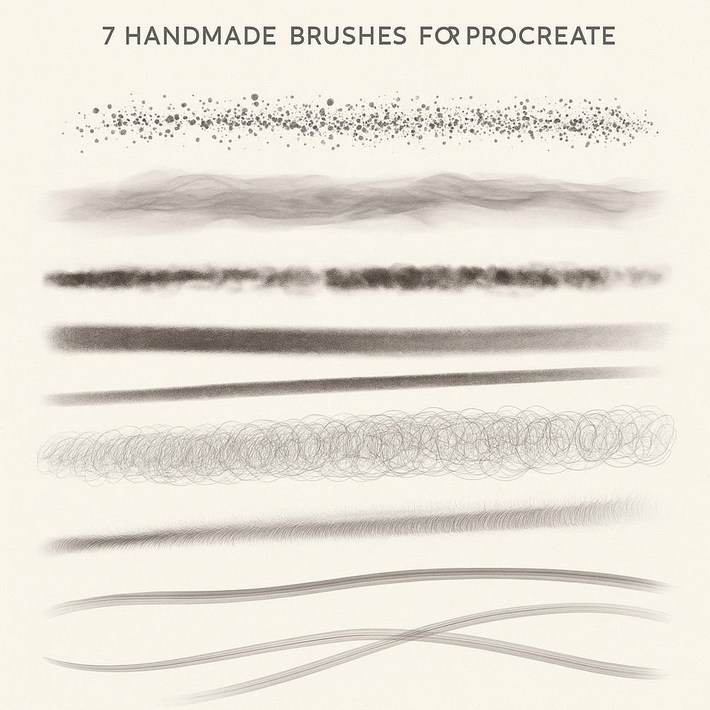 Sacred Flow | 7 Handmade Brushes for Procreate by Mario Urbinati